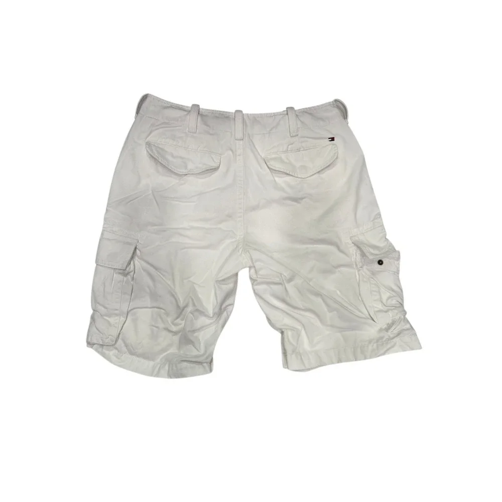 Tommy Hilfiger Cargo Shorts Men's Size 31 Classic Fit White Summer Preppy‎